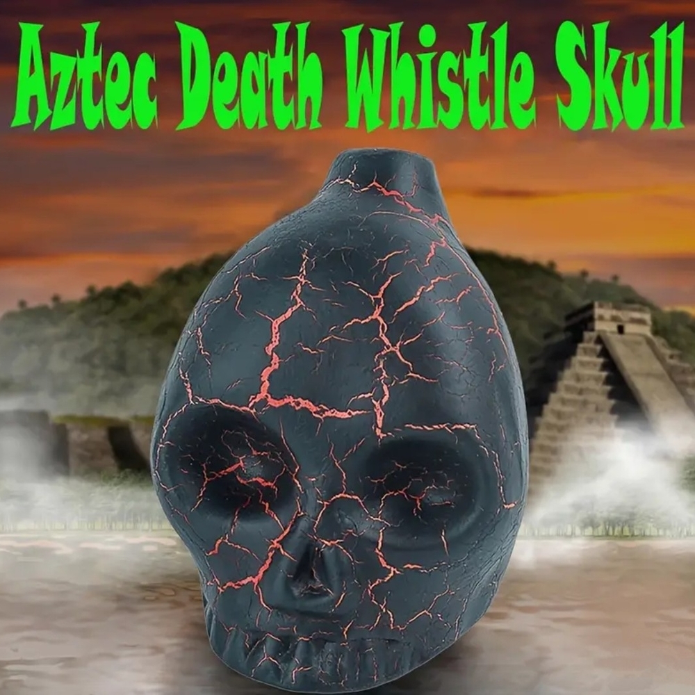Aztec Death Whistle Skull
